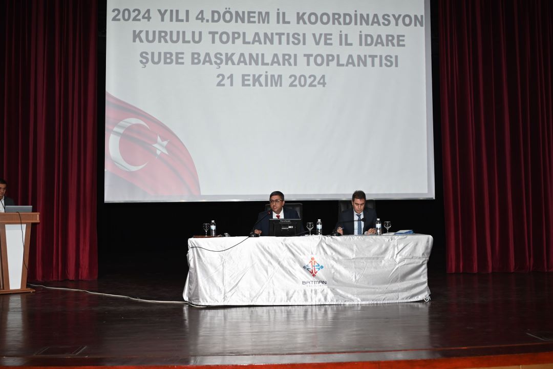 2024 Yılı 4. Dönem İl Koordinasyon Kurulu Toplantısı Gerçekleştirildi