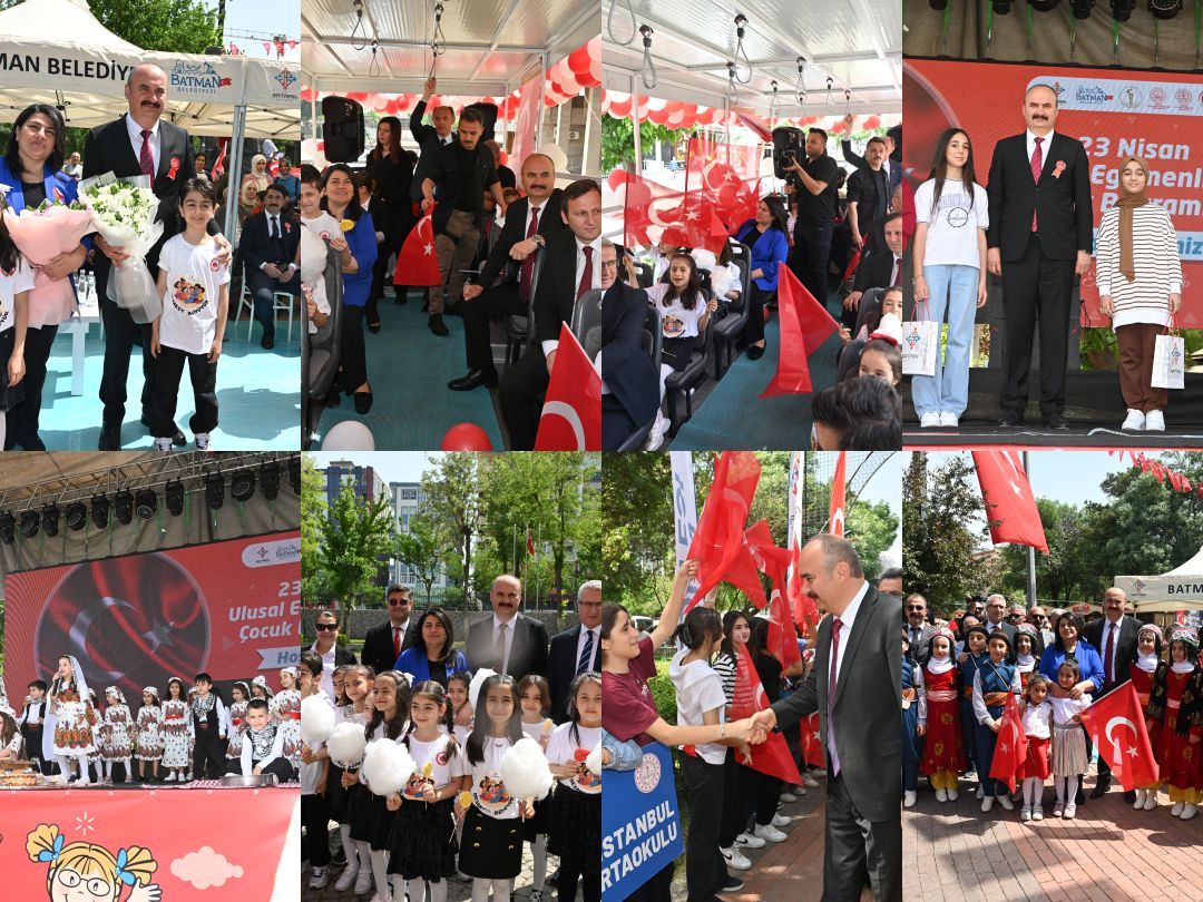 23 Nisan Ulusal Egemenlik ve Çocuk Bayramı Batman’da Coşkuyla Kutlandı 